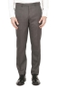 SBU 01589 Blazer y pantalón de traje formal en lana  fresca marrón oscuro 04