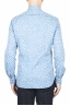SBU 01590 Camisa de algodón estampado geométrico azul claro 04