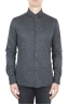 SBU 01594 Grey mouline cotton shirt 01