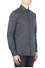 SBU 01594 Grey mouline cotton shirt 02