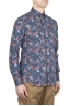 SBU 01600 Camisa de algodón estampado floral azul 02