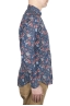 SBU 01600 Camisa de algodón estampado floral azul 03