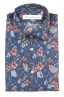 SBU 01600 Camisa de algodón estampado floral azul 06