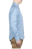 SBU 01601 Camisa de algodón estampado floral azul claro 03