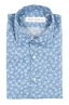 SBU 01601 Camisa de algodón estampado floral azul claro 06