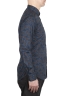 SBU 01602 Camisa de algodón estampado floral azul 03