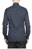 SBU 01602 Camisa de algodón estampado floral azul 05