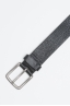 SBU - Strategic Business Unit - Classic Adjustable Buckle Closure Black Leather 1.4 Inches Belt