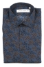 SBU 01602 Camisa de algodón estampado floral azul 06