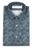 SBU 01605 Camisa de algodón estampado floral verde 06