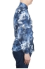 SBU 01606 Camisa de algodón estampado floral azul 03