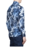 SBU 01606 Camisa de algodón estampado floral azul 04