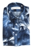 SBU 01606 Camisa de algodón estampado floral azul 06
