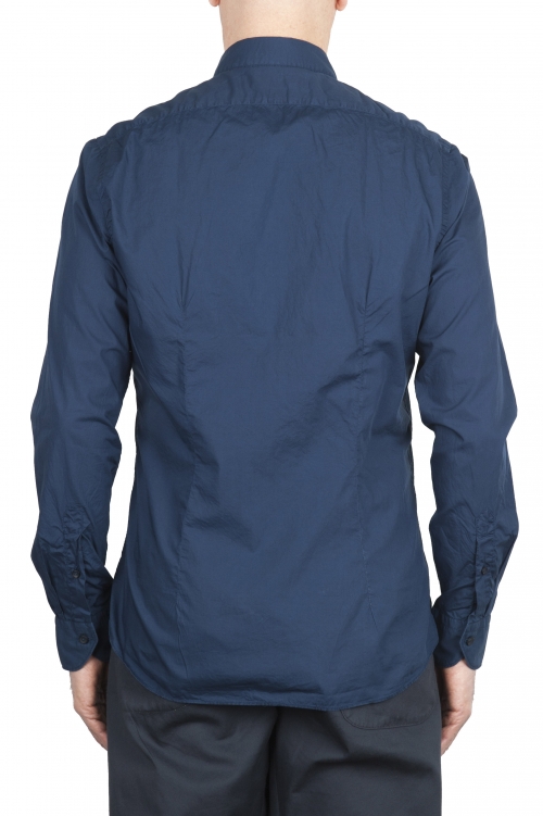 SBU 01609 Blue super light cotton shirt 01