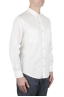 SBU 01612 Camisa vaquera blanca de algodón chambray 02