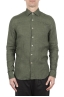 SBU 01618 Classic green linen shirt 01