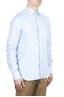 SBU 01620 Classic light blue linen shirt 03