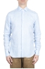 SBU 01620 Camisa clásica de lino azul claro 01