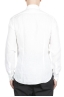 SBU 01622 Camicia classica in lino bianca 05