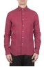 SBU 01623 Camicia classica in lino rossa 01