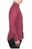 SBU 01623 Camicia classica in lino rossa 03