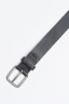SBU - Strategic Business Unit - Classic Adjustable Buckle Closure Black Leather 1.2 Inches Belt
