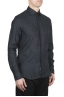 SBU 01625 Classic dark grey linen shirt 02