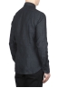 SBU 01625 Camicia classica in lino grigio scuro 04