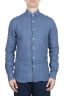 SBU 01626 Classic blue linen shirt 01