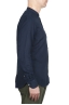 SBU 01631 Classic mandarin collar indigo cotton shirt 03