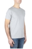 SBU 01639 T-shirt à col rond en coton flammé gris perle 02