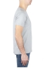 SBU 01639 T-shirt à col rond en coton flammé gris perle 03