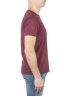 SBU 01640 Camiseta de algodón con cuello redondo en color burdeos 03
