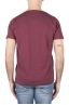 SBU 01640 Camiseta de algodón con cuello redondo en color burdeos 05