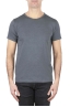 SBU 01641 T-shirt à col rond en coton flammé gris foncé 01