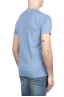 SBU 01642 T-shirt à col rond en coton flammé bleu clair 04