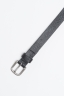 SBU - Strategic Business Unit - Classic Adjustable Buckle Closure Black Leather 1 Inch Belt