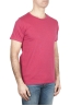 SBU 01643 T-shirt à col rond en coton flammé rouge 02