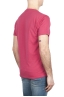 SBU 01643 T-shirt à col rond en coton flammé rouge 04