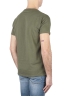 SBU 01645 Flamed cotton scoop neck t-shirt green 04
