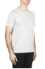 SBU 01646 T-shirt à col rond en coton flammé gris chiné 02