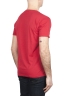SBU 01647 T-shirt girocollo aperto in cotone fiammato rossa 04