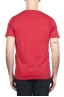 SBU 01647 T-shirt à col rond en coton flammé rouge 05