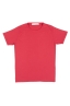 SBU 01647 T-shirt girocollo aperto in cotone fiammato rossa 06