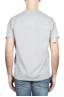 SBU 01652 Camiseta de algodón gris melange de cuello redondo y bolsillo de parche 05