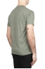 SBU 01654 Camiseta de algodón verde de cuello redondo y bolsillo de parche 04