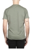 SBU 01654 Camiseta de algodón verde de cuello redondo y bolsillo de parche 05
