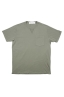 SBU 01654 Camiseta de algodón verde de cuello redondo y bolsillo de parche 06