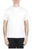 SBU 01655 Camiseta de algodón blanca de cuello redondo y bolsillo de parche 01