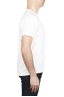 SBU 01655 Camiseta de algodón blanca de cuello redondo y bolsillo de parche 03